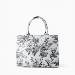 Aritzia Keep Toile Floral Tote Small NWT